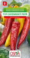 Paprika zeleninová - pálivá - Cayennský pepř