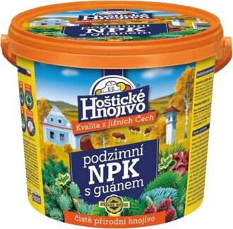 Hoštické podzimní NPK s guánem 4,5 kg, kbelík