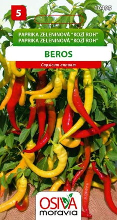 Paprika zeleninová - pálivá - Beros (kozí roh)