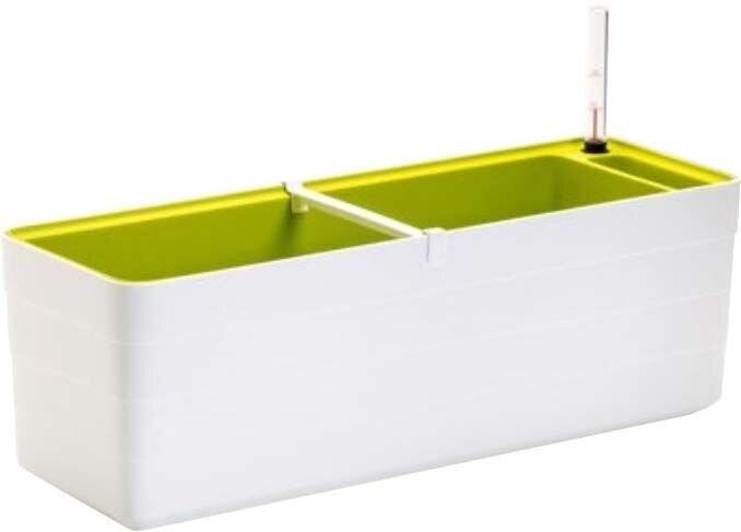 Samozavlažovací truhlík Berberis 80 cm bí + ze